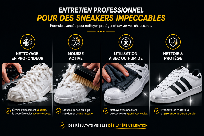 Le kit complet pour redonner vie à vos sneakers