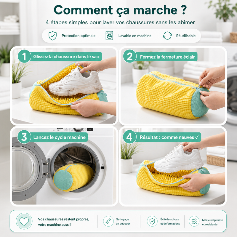 Nettoyez vos sneakers en 4 étapes